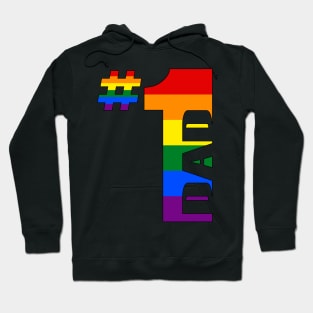 LGBT Gay Pride - Number 1 Dad Hoodie